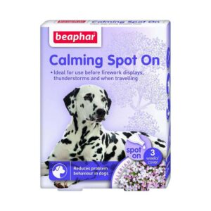 Medicamentos 6 Calming Perros Spot On Caja 3 Pipetas calman los problemas de comportamiento en perros de todas razas y edades. De una forma natural y muy efectiva. Puede utilizarse cuando se produzcan situaciones que lo requieran, tales como: ladridos y maullidos excesivos. problemas de orina y marcas de olor en el hogar.