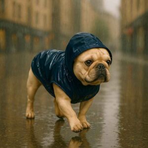 Impermeable para Perro Azul