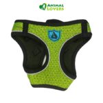 pechera-de-perro-pequeño-verde.jpg Pechera de Perro Pequeño Verde es un arnes para perros de tamaños pequeños, encuentra la talla ideal para tu mascota. De fácil ajuste de tamaño para un ajuste personalizado: este arnés de pecho ajustable para perro está equipado con un triple deslizamiento que permite ajustes de tamaño fáciles para adaptarse a diferentes tamaños de circunferencia. Seguro para mascotas y el arnés de perro de ajuste perfecto para tu amigo. Pasa, engancha y listo. Entra en tu próximo paseo con este Arnés Perro Pequeñode chaleco simple y fácil de llevar. De un bonito color verde.