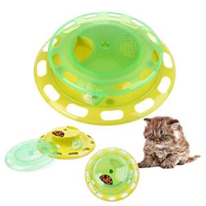 Juguete Interactivo Súper Estimulante Gatos, con placa giratorio para que tu gatito se entretenga alimentandose