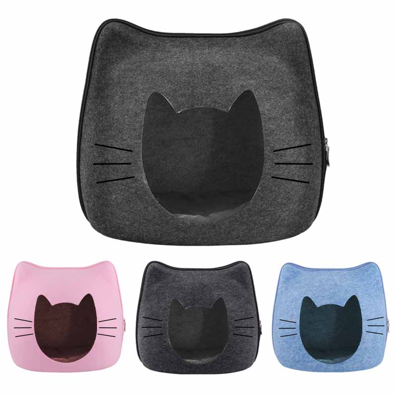 Cueva-para-Gato-Bigotes Cueva para Gato Bigotes de fieltro una cueva para tus gatos