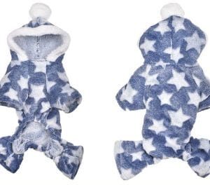 Enterito para Perros Estrellitas Azul para Perros y Gatos - 6 Tallas Disponibles