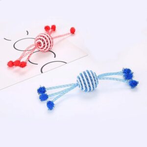 El Juguete Gato Pelota 6 Brazos es una adición excepcional a la colección de juguetes de tu felino, diseñado para ofrecer horas de diversión y estimulación. Este juguete innovador presenta una pelota principal con seis mini brazos, cada uno rematado con una pequeña pelota pom pom.