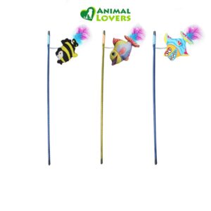 Varita Cazadora Interactiva para Gatos Pez