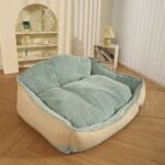 Cama-Sofá-Cotelón-Premium-Celeste-XL120 Los Sofás para Perros Cama L son una opción ideal para proporcionar comodidad y apoyo a tus mascotas de tamaño mediano a grande.