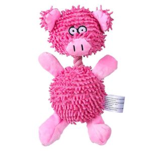 Peluche para Perro Cerdo está diseñado con la comodidad y la seguridad de tu mascota en mente. Fabricado con material de felpa suave y de alta calidad, este juguete es perfecto para ser abrazado, mordisqueado y jugado por tu perro sin preocupaciones.