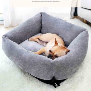 Cama Nido para Perros medianos gris lavable para perros de unos 20 kg