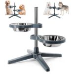 Plato-Alto-para-Perro-ajustable-doble Plato Alto para Perro Ajustable Doble está diseñado meticulosamente para mejorar la experiencia alimentaria de tu fiel compañero. Este plato, más que un simple recipiente, es una solución pensada para promover la salud y el bienestar de tu mascota, ofreciendo una serie de características únicas que lo distinguen en el mercado.